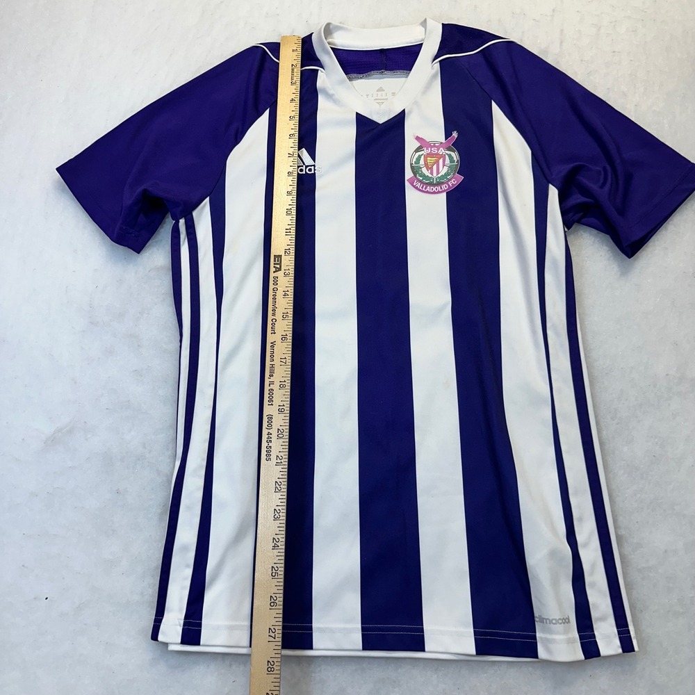 Adidas Soccer Jersey Women S Purple White USA Valladolid FC Sporty Athleisure - Picture 4 of 10